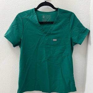FIGS EMERALD GREEN scrub set SMALL - lightly worn!